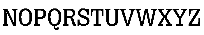 PPRightSlabCasual Regular Instance Font UPPERCASE