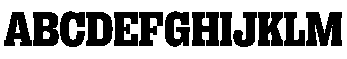 PPRightSlabCompact Black Instance Font UPPERCASE