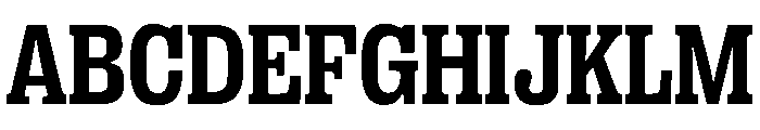 PPRightSlabCompact Bold Instance Font UPPERCASE