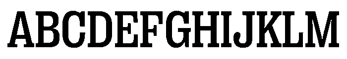 PPRightSlabCompact Medium Instance Font UPPERCASE