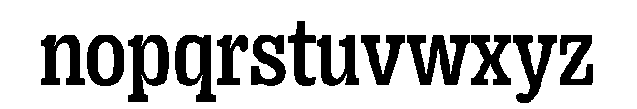 PPRightSlabCompact Medium Instance Font LOWERCASE
