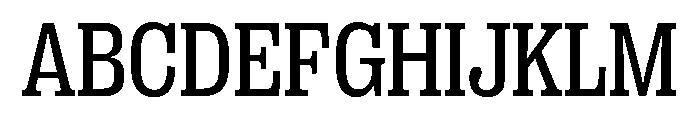 PPRightSlabCompact Regular Instance Font UPPERCASE