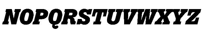 PPRightSlabItalic Black Instance Font UPPERCASE