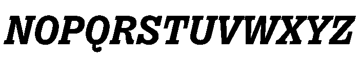 PPRightSlabItalic Bold Instance Font UPPERCASE