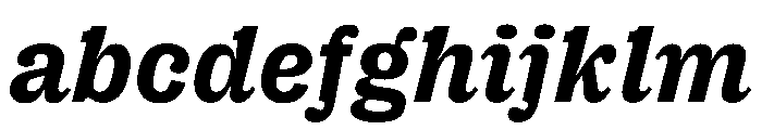PPRightSlabItalic Bold Instance FONT