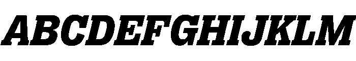 PPRightSlabItalic Dark Instance Font UPPERCASE