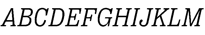 PPRightSlabItalic Light Instance Font UPPERCASE