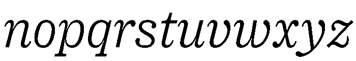 PPRightSlabItalic Light Instance Font LOWERCASE