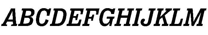 PPRightSlabItalic Medium Instance Font UPPERCASE