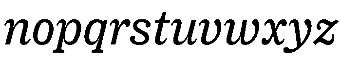 PPRightSlabItalic Regular Instance Font LOWERCASE