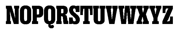 PPRightSlabNarrow Black Instance Font UPPERCASE