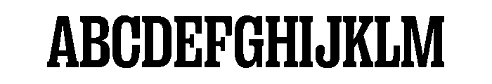 PPRightSlabNarrow Bold Instance Font UPPERCASE