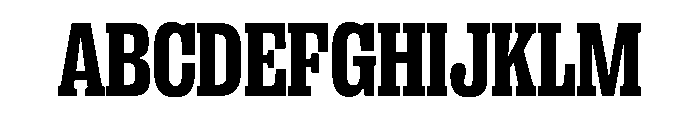 PPRightSlabNarrow Dark Instance Font UPPERCASE