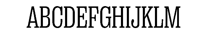 PPRightSlabNarrow Light Instance Font UPPERCASE