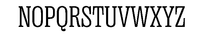 PPRightSlabNarrow Light Instance Font UPPERCASE