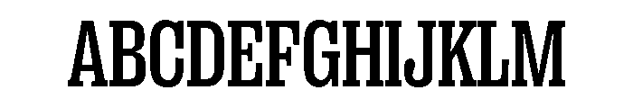 PPRightSlabNarrow Medium Instance Font UPPERCASE