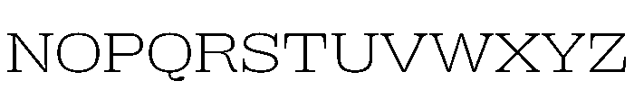 PPRightSlabSpatial Fine Instance Font UPPERCASE