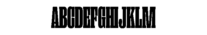 PPRightSlabTall Black Instance Font UPPERCASE