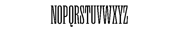 PPRightSlabTall Fine Instance Font UPPERCASE