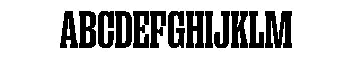 PPRightSlabTight Dark Instance Font UPPERCASE