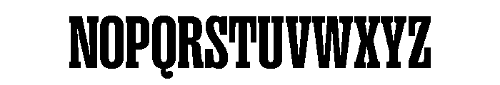 PPRightSlabTight Dark Instance Font UPPERCASE