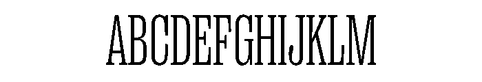 PPRightSlabTight Fine Instance Font UPPERCASE