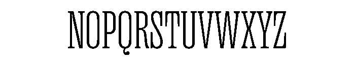 PPRightSlabTight Fine Instance Font UPPERCASE