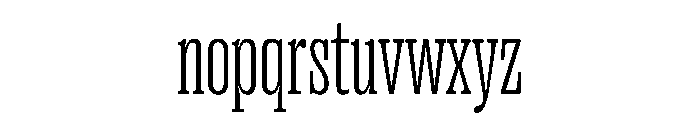 PPRightSlabTight Fine Instance Font LOWERCASE