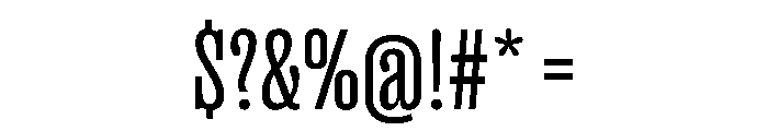 PPRightSlabTight Regular Instance Font OTHER CHARS