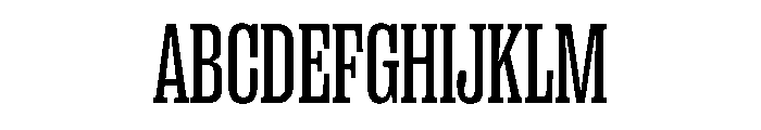 PPRightSlabTight Regular Instance Font UPPERCASE