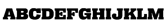 PPRightSlabWide Black Instance Font UPPERCASE