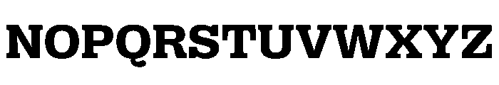 PPRightSlabWide Bold Instance Font UPPERCASE
