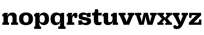 PPRightSlabWide Bold Instance Font LOWERCASE