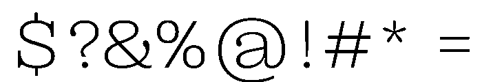 PPRightSlabWide Fine Instance Font OTHER CHARS