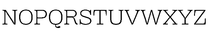 PPRightSlabWide Fine Instance Font UPPERCASE
