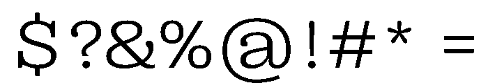PPRightSlabWide Light Instance Font OTHER CHARS
