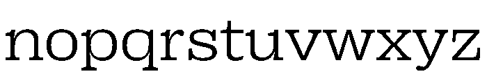 PPRightSlabWide Light Instance Font LOWERCASE