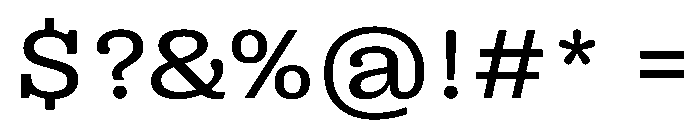 PPRightSlabWide Regular Instance Font OTHER CHARS