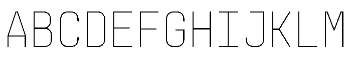 PPSupplyMono Thin Instance Font UPPERCASE