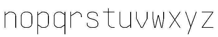 PPSupplyMono Thin Instance Font LOWERCASE