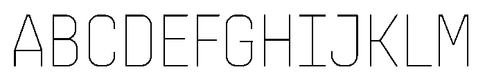 PPSupplySans Thin Instance Font UPPERCASE