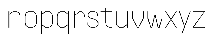PPSupplySans Thin Instance Font LOWERCASE