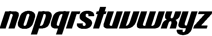 PPTalisman CompactExtraboldItalic Instance Font LOWERCASE
