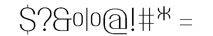 PPTalisman CompactExtralight Instance Font OTHER CHARS