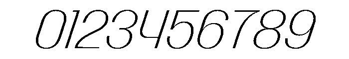 PPTalisman CompactExtralightItalic Instance Font OTHER CHARS