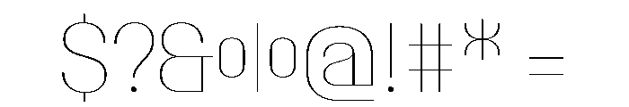 PPTalisman CompactHairline Instance Font OTHER CHARS
