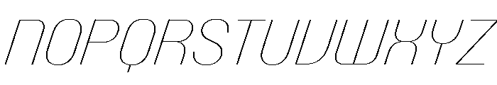 PPTalisman CompactHairlineItalic Instance Font UPPERCASE