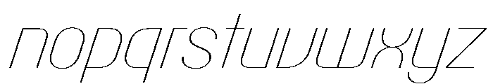PPTalisman CompactHairlineItalic Instance Font LOWERCASE