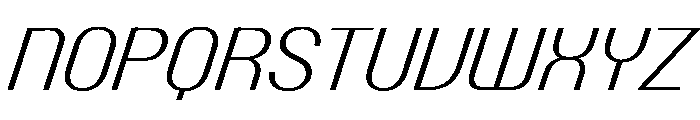 PPTalisman CompactLightItalic Instance Font UPPERCASE