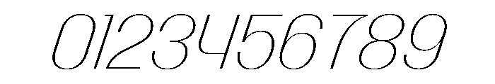 PPTalisman CompactThinItalic Instance Font OTHER CHARS